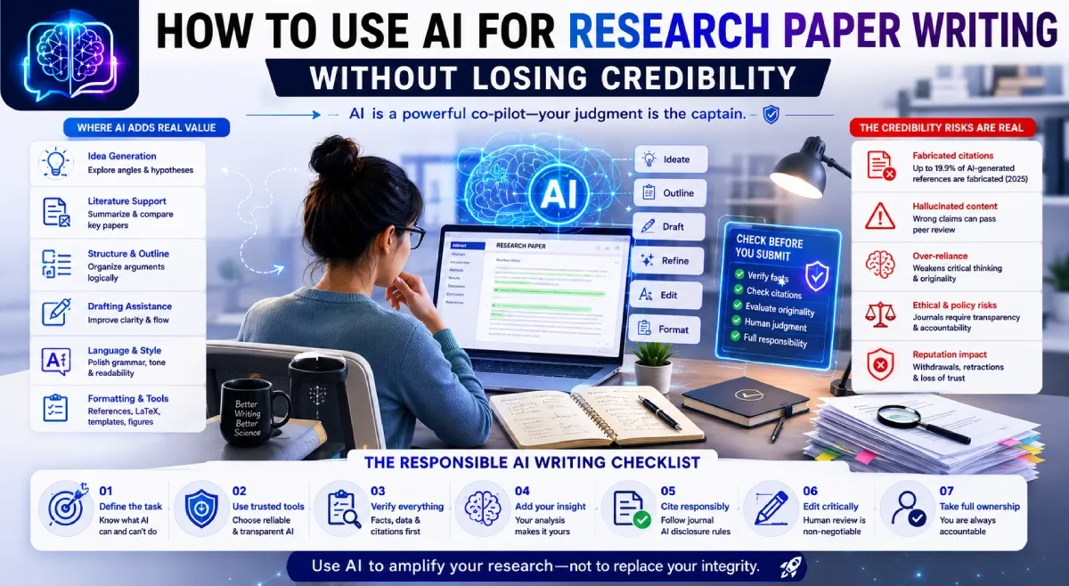 How to Use AI for Research Paper Writing Without Losing Credibility