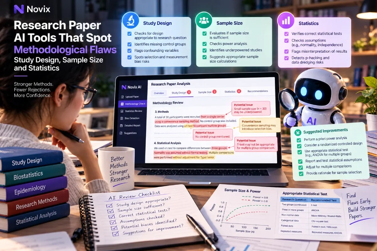 Research Paper AI Tools That Spot Methodological Flaws: Study Design, Sample Size and Statistics