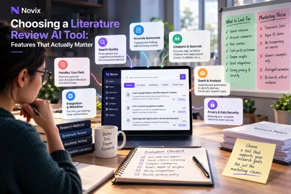 Choosing a Literature Review AI Tool: Features That Actually Matter